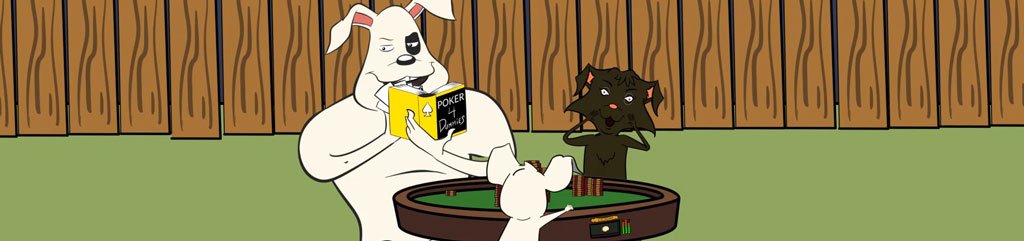 Dogs Playing Poker in backyard